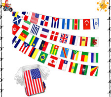 226 Countries International World Bunting Flags Banner String Decorations for...