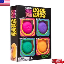 Schylling NEEDOH Cool Cat Squishy-speeltjes – langzaam opzwellend – stressverlichting