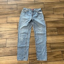 Levis 550 Relaxed Fit Tapered Jeans Boys 12 Regular Light Wash Denim