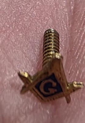 Very Small Gold Freemasons Tie Tac