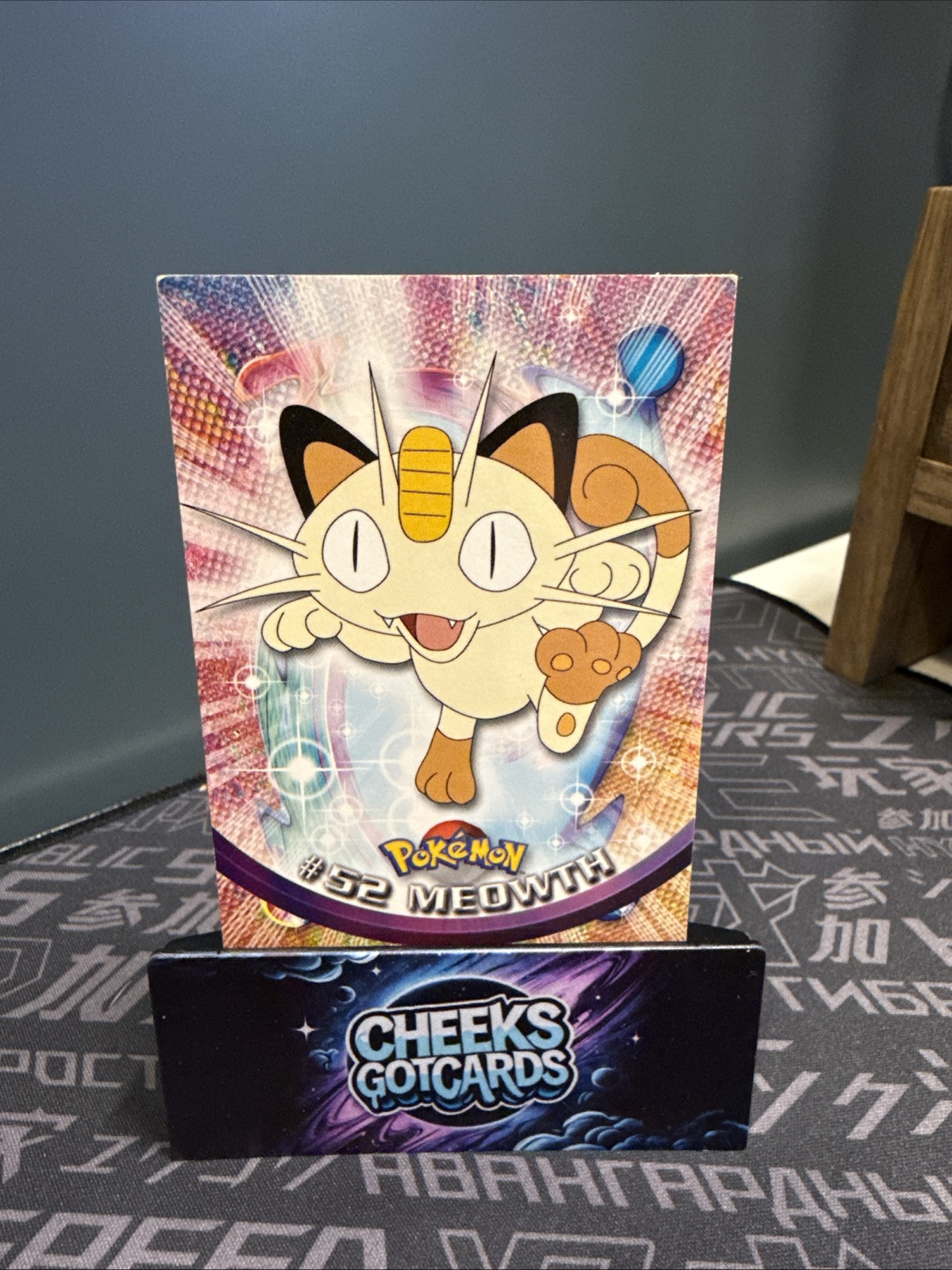 Pokemon Topps Blue -- Non Holo -- Meowth -- #52