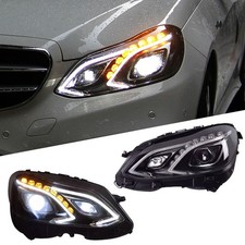 2x LED Scheinwerfer Für Mercedes-benz E-Klasse W212 14-16 DRL Blinker Hi/Lo Beam