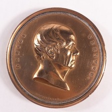 Daniel Webster Memorial Bronze Mint Medal C.C. Wright 3