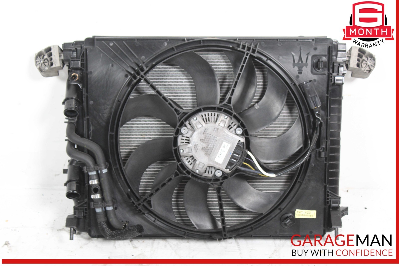 14-22 Maserati Ghibli 157 Water Cooling Radiator A/C Condenser Assy OEM