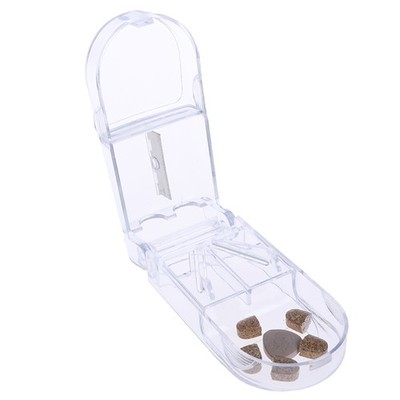 1 Pcs Pill Cutter Splitter Half Storage Compartment Box Medicine Tablet Hold ZR
