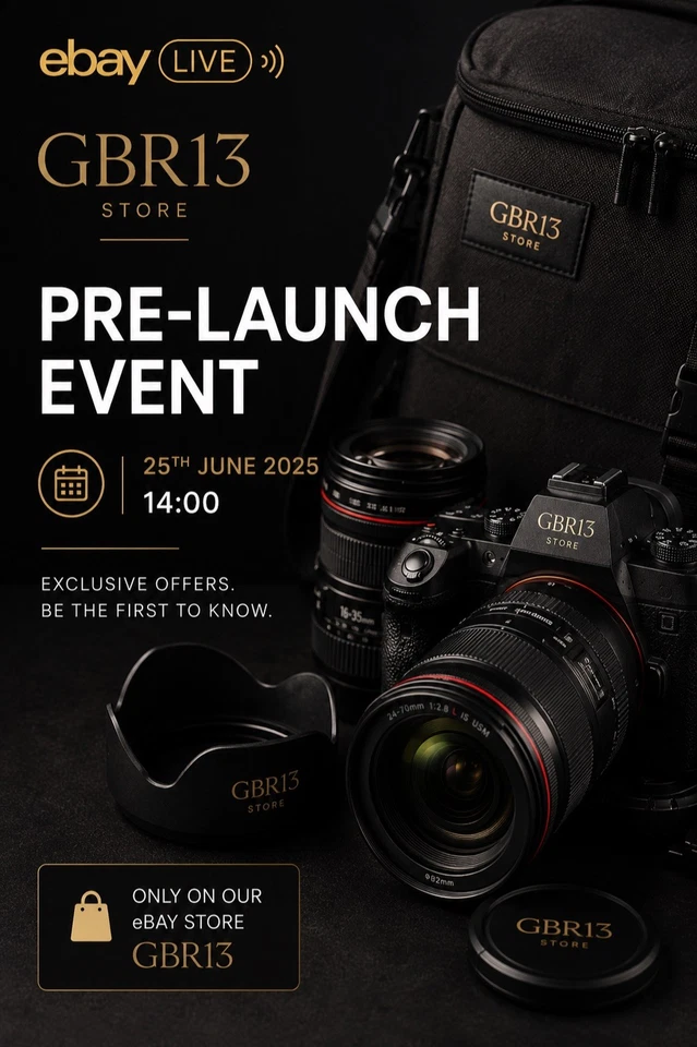 eBay Live Pre-Launch - DSLR Cameras, Compact Cameras and Lenses