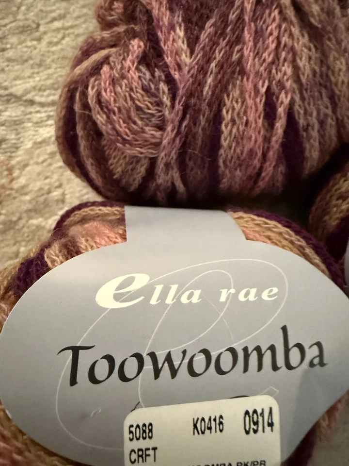 5 madejas Ella Rae Twoomba Superwash cadena de hilo de lana merino Foto 2 de 4