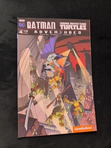 BATMAN TEENAGE MUTANT NINJA TURTLES ADVENTURES #4 DUSTIN WEAVER VARIANT 1