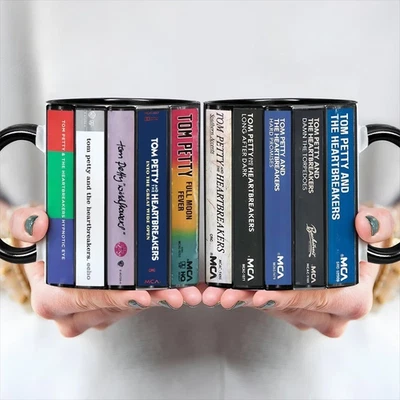 Tom Petty Albums Cassette Retro Collection Accent Mug