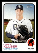 Corey Kluber 2022 Topps Heritage #571 Tampa Bay Rays Buy10get5FREE
