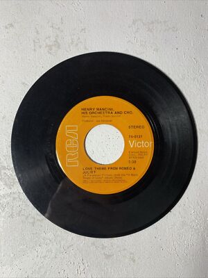 Henry Mancini Love Theme From Romeo & Juliet 45 Record RCA Victor 0131 1969