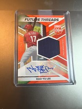 2022 Elite Extra Edition ORANGE Hao Yu Lee GU Jersey Patch  /199 AUTO RPA Tiger