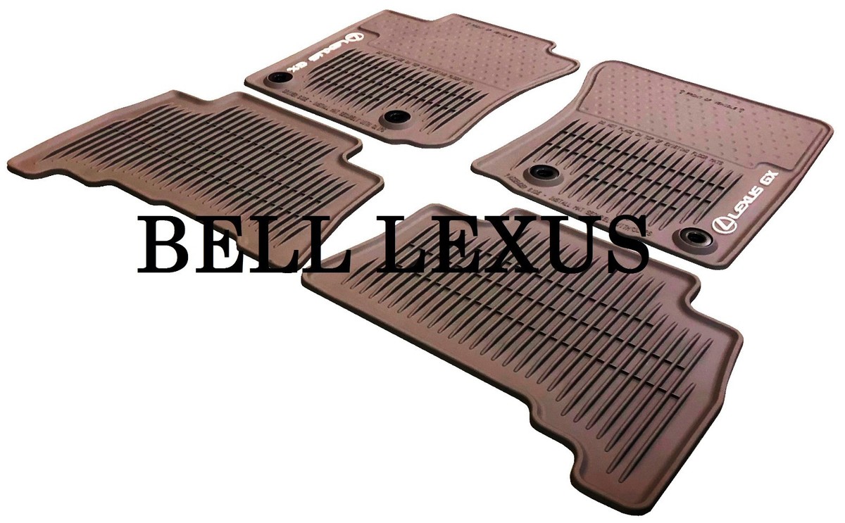Lexus Gx460 2014-2019 4pcs Brown All Weather Mats Pt908-60140-40