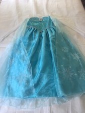 Size 9-10 Disney Store Collection Frozen Queen Elsa Halloween Costume Dress EUC