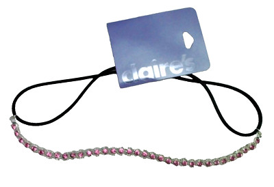 CLAIRE'S ZUBEHÖR ROSA DIAMANT HALSKETTE (NEU)