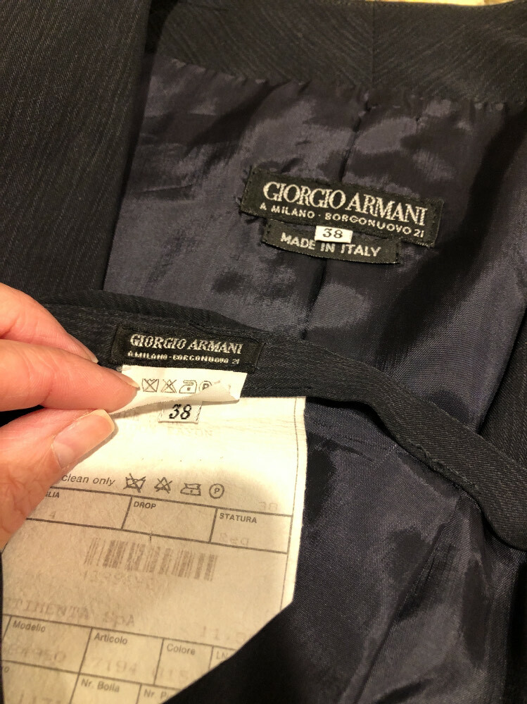 セットアップ GIORGIO ARMANI TAILLEUR WITH SILK INSERTS Giorgio Armani Linen-Silk Tailored Blazer | Saks Fifth Avenue