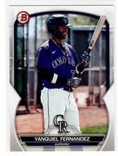 Yanquiel Fernandez Colorado Rockies 2023 Bowman Draft