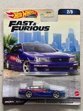 Hot Wheels Premium Fast and Furious 1999 NISSAN MAXIMA Vince Real Riders