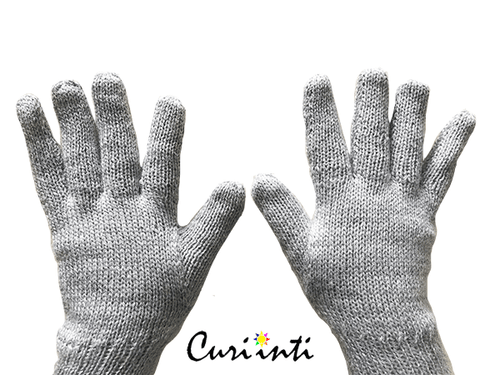 LOTE DE 20 PARES GUANTES ALPACA REVERSIBLES COLOR SÓLIDO MÁS GRANDES ADULTO TALLA 2,5V - Imagen 2 de 7