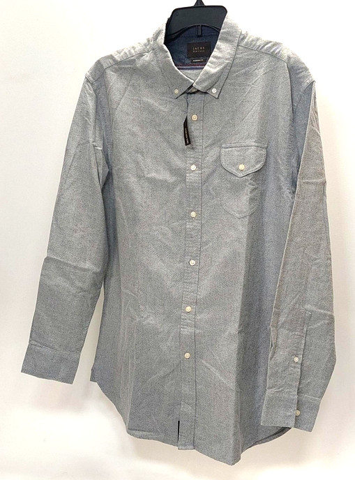 Рубашка JACHS Chambray из хлопка серого цвета за 95 долларов, размер XL