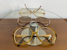 Lot of 3 Vintage Eyeglasses Christian Dior Salvatore Ferragamo Optical Glasses