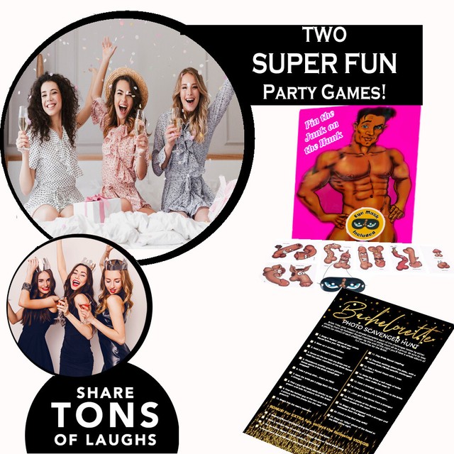 Greeting Cards & Party Supply 2 Posters Pin The Junk on The Hunk Poster