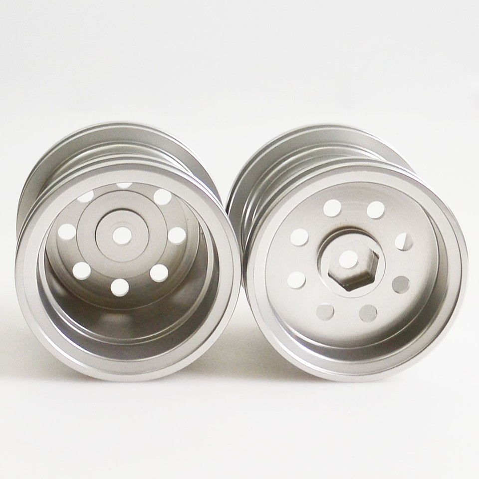 Round Hub Rims RC Aluminum Wheel Hub Rims 12mm Hex for Tamiya G6-01 / WR-02 Konghead ...