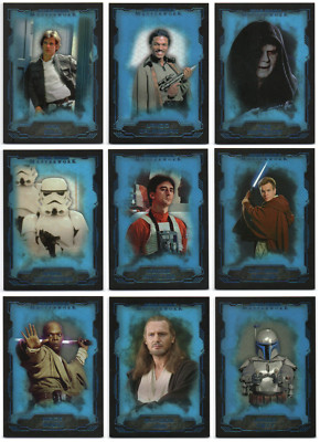 2016 Topps Star Wars Masterwork Blue Metallic - Pick Any