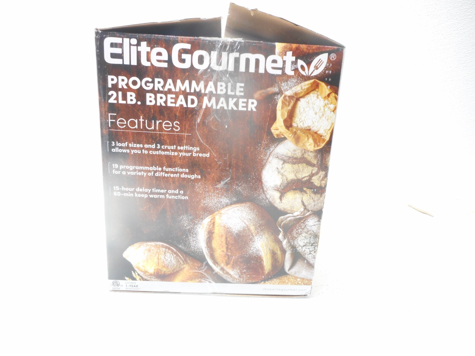 MaxiMatic Elite Gourmet Bread Maker, EBM8103B eBay