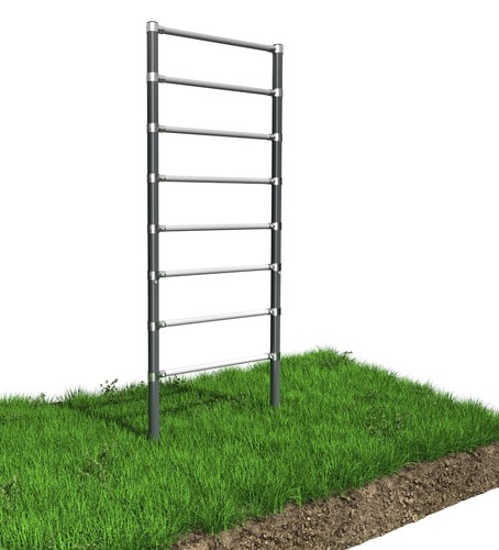 Outdoor Sprossenwand Kletterwand Klimmzugstange Klettergerüst 8 Sprossen 250kg - Bild 5 von 5