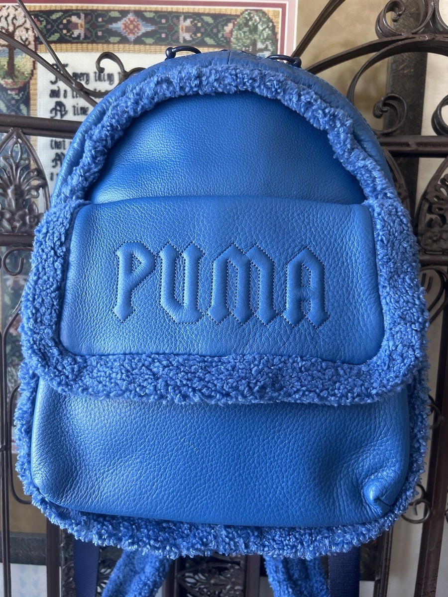 Puma x Fenty by Rihanna Blue Sherpa mini Backpack | eBay