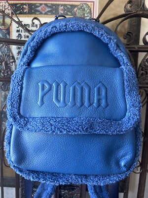 Puma x Fenty by Rihanna Blue Sherpa mini Backpack | eBay display picture 1