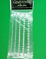 The Paper Studio 862482 Gemstones Stickers, Clear, Size Assortment - See Below