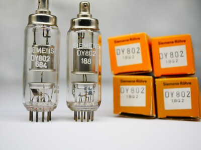 2x Siemens DY802 Gleichrichter Neu NEW in Box NIB TUBE RÖHRE Valvola A