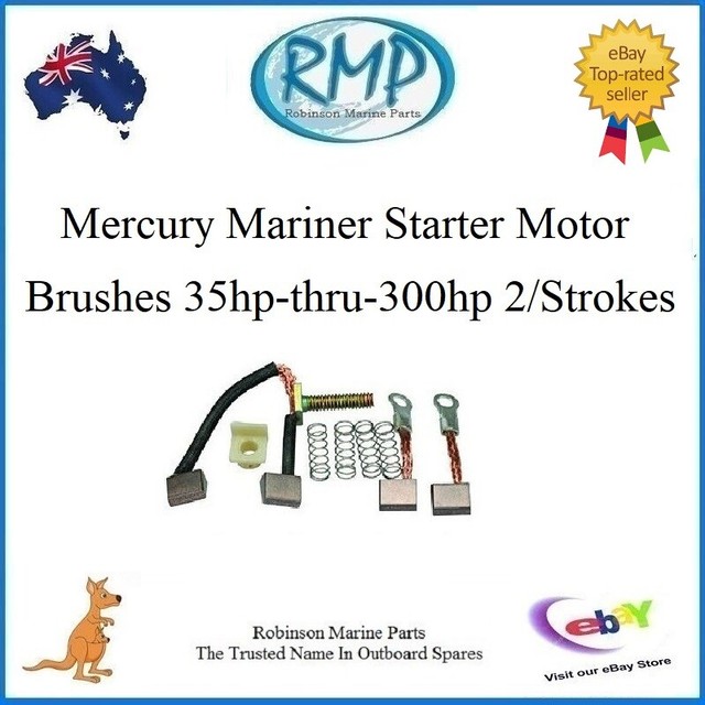 a Set of Mercury Mariner USA OUTBOARD Starter Motor Brushes 75384 for