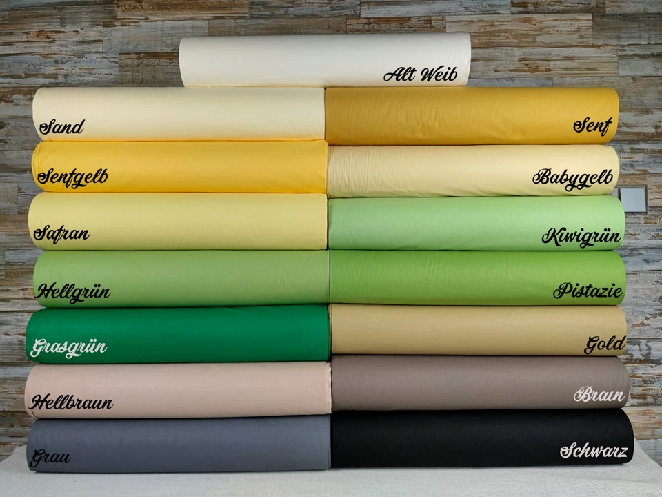 2.4m x ab 1m Uni Farben Popeline Baumwolle Stoff Baumwollstoff Meterware ÖKO-TEX - Bild 2 von 3