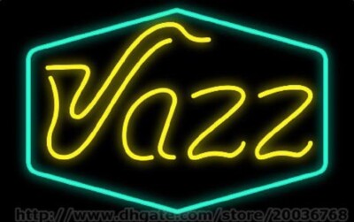 Jazz Sax Room 24''x20'' Neon Sign Light Lamp Workshop Poster Cave Collection UY