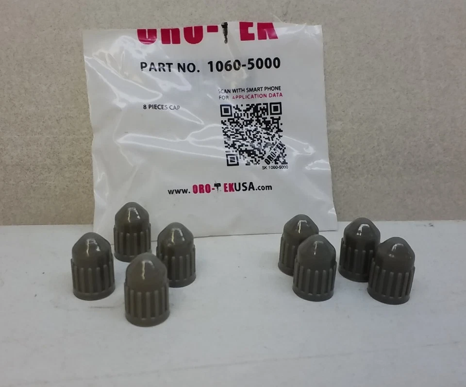 1060- 5000 ORO-TEK Tire Valve Stem Cap Bag Of 8 Caps Quantity One Package - Image 2 of 3