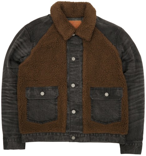 RRL Denim Grizzly Jacket XL Black 