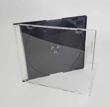 Slim 5.2 mm Jewel Case Black Single CD DVD Disc Storage Box Lot of 86