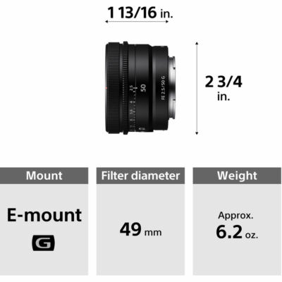 Sony FE 50mm f/2.5 G Lens - SEL50F25G 95%new | eBay