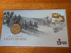 2017 PNC Australia THE AUSTRALIAN LIGHT HORSE WWI $1 one dollar Coin & Stamp unc