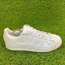 Adidas Superstar Foundation Mens Size 12 White Casual Walking Shoes Sneakers