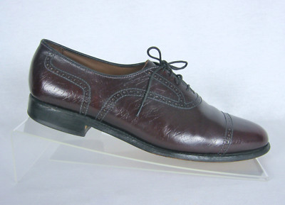 Allen Edmonds Burgundy Black Leather Oxford Dress Shoes Men’s Size 10 Allen Edmonds Strand Shell Cordovan Cap-toe Oxford Dress  main image 2