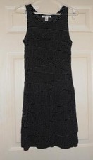 Kenneth Cole B&W Sleeveless Tiered Dress Sz XS