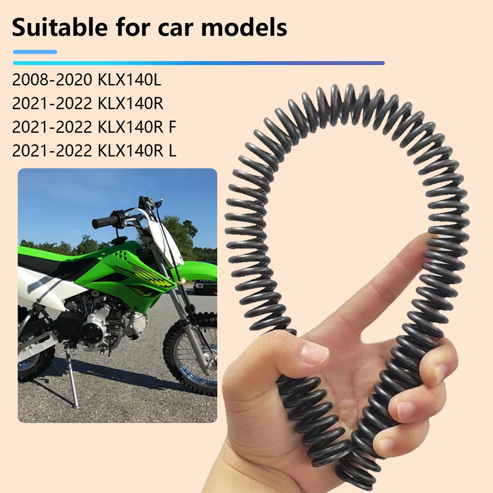 Juego de 2 muelles de horquilla de alta resistencia para Kawasaki KLX140 KLX140G KLX140L 2008-2020  Foto 4 de 4