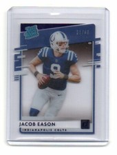 2020 Panini Chronicles Jacob Eason Clearly Donruss Rated Rookie #33/49 COLTS