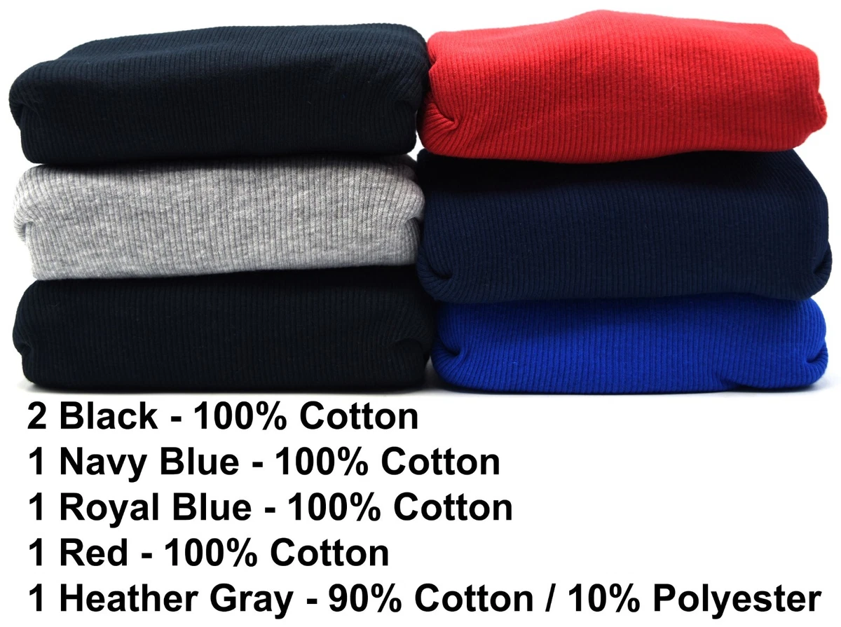 6 Blue Black Gray Red M 38-40 A-Shirt Tanks Fruit Of The Loom M 97 
