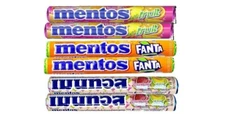 Unique Mentos Flavors! Smoothies, Fanta Orange & Fruity Fun - 6 Rolls Total