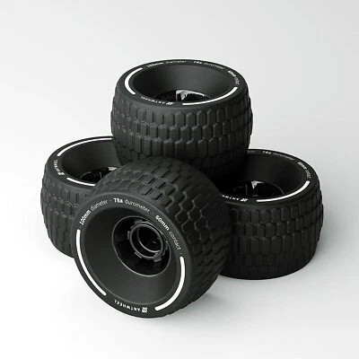 All-Terrain Longboard 100mm 78A Wheels high Rebound Urethane Wheels